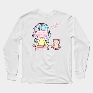 Cat and yoga lover Long Sleeve T-Shirt